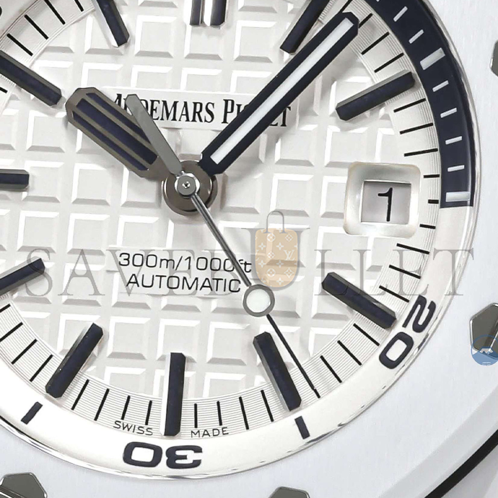 AUDEMARS PIGUET ROYAL OAK OFFSHORE WHITE CERAMIC WATCH 15707CB.OO.A010CA.01